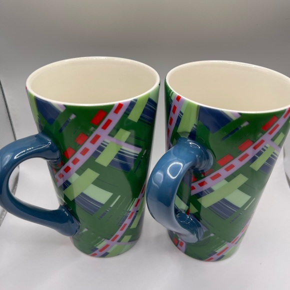Set of two STARBUCKS 16oz Collectible Tartan Plaid Holiday 2020 Coffee Cups Mugs - Picture 5 of 6
